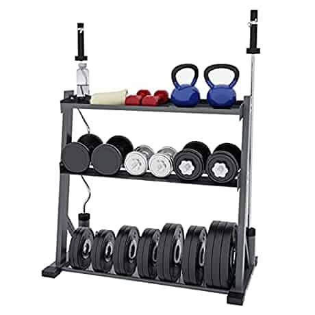 Royal Fitness 3-Tier Combo Weight Storage Rack Stand